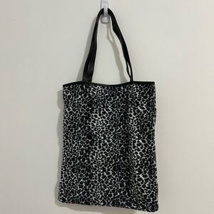 Leopard cheetah print tote bag purse